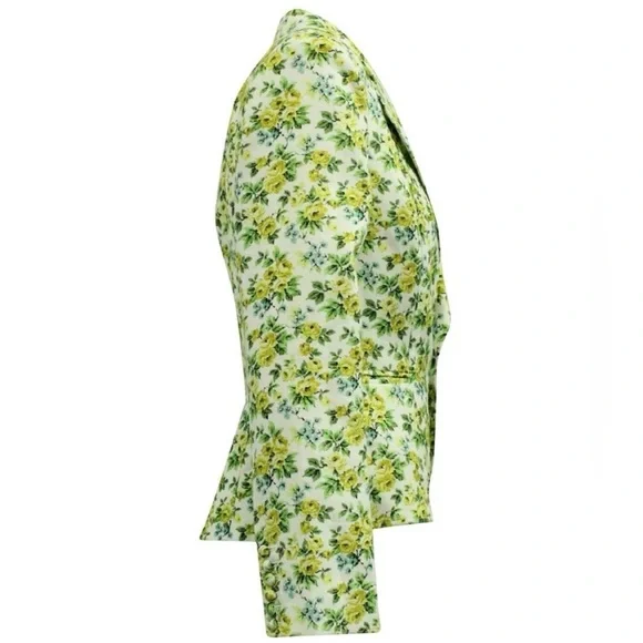 Zimmermann Floral Tailored Blazer AU 1 (US 4) Structured Spring Jacket - Picture 5 of 11